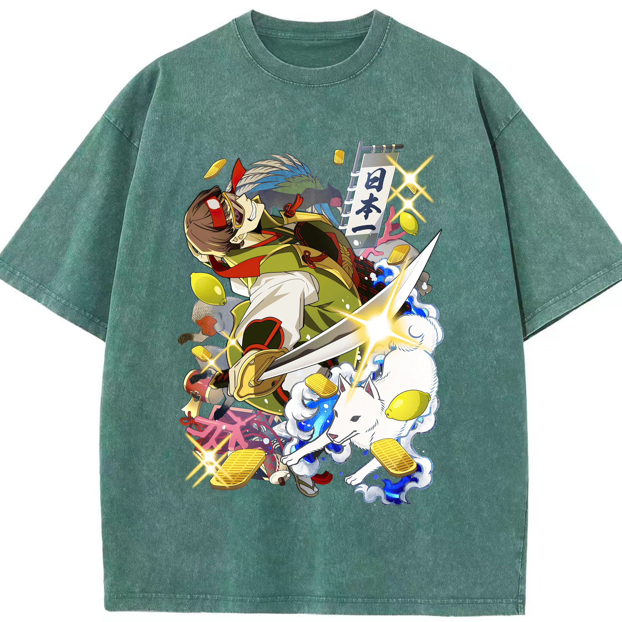 （画像用） 文豪ストレイドッグス Bungo Stray Dogs 綿100% ヴィンテージ風 半袖Tシャツ（フロントプリント）